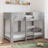 vidaXL Etagenbett f&uuml;r Kinder Beton Grau 80 x 160 cm Holzwerkstoff