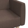 vidaXL Schlafsofa 2-Sitzer Taupe Stoff