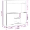vidaXL Highboard Wei&szlig; 92x33x100 cm Holzwerkstoff