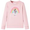 Kinder-Sweatshirt Hellrosa 128