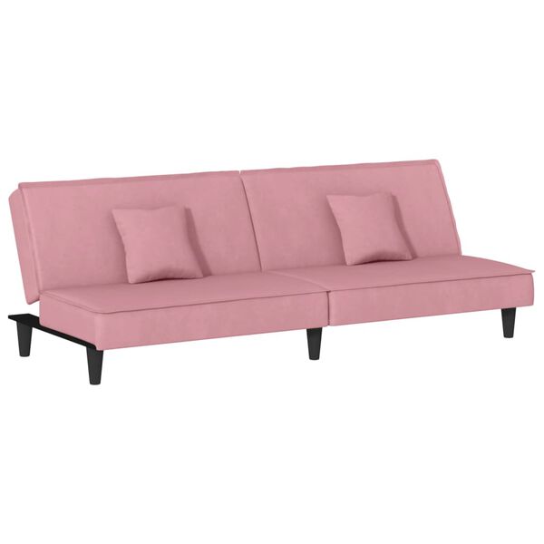vidaXL Schlafsofa Rosa Samt