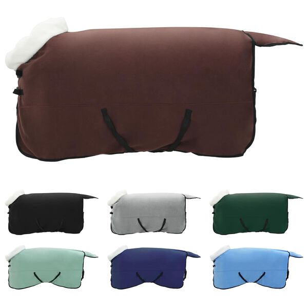 vidaXL Pferdedecke Volles Dunkelbraun 135 cm Polarfleece