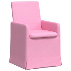 vidaXL Esszimmerst&uuml;hle 2 stk. Stoff Rosa 57 x 67 x 95 cm