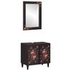 vidaXL Badezimmerschrank-Set 2 stk. 62 x 33 x 58 cm Massivholz Mango