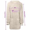 vidaXL Decken-Hoodie KINN Creme L Baumwolle