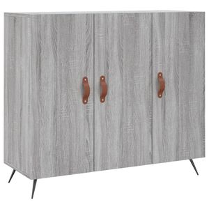 vidaXL Sideboard Grau Sonoma 90x34x80 cm Holzwerkstoff