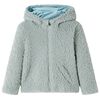 vidaXL Kinder-Kapuzenjacke Teddy-Kunstpelz Minzgr&uuml;n 116