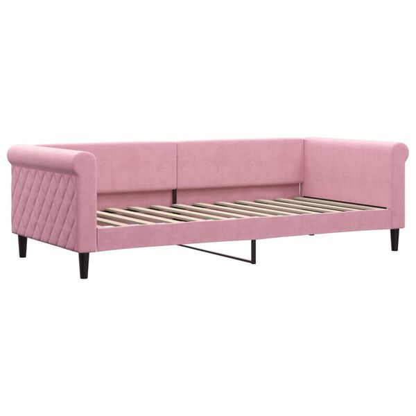 vidaXL Tagesbett Rosa 90x200 cm Samt