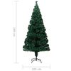 vidaXL Künstlicher Weihnachtsbaum mit Ständer Grün 240 cm Glasfaser