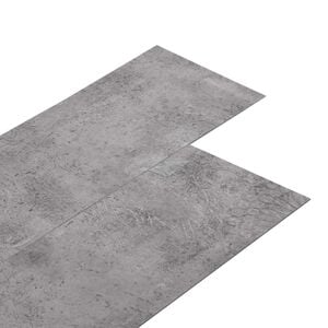 vidaXL Selbstklebende PVC-Bodenplanken Zementbraun 30,5 x 61 cm