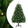vidaXL K&uuml;nstlicher Weihnachtsbaum Gr&uuml;n 150 cm PVC und Metall