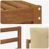 vidaXL Outdoor-Sofagarnitur mit Kissen 4 pcs Natur und Beige