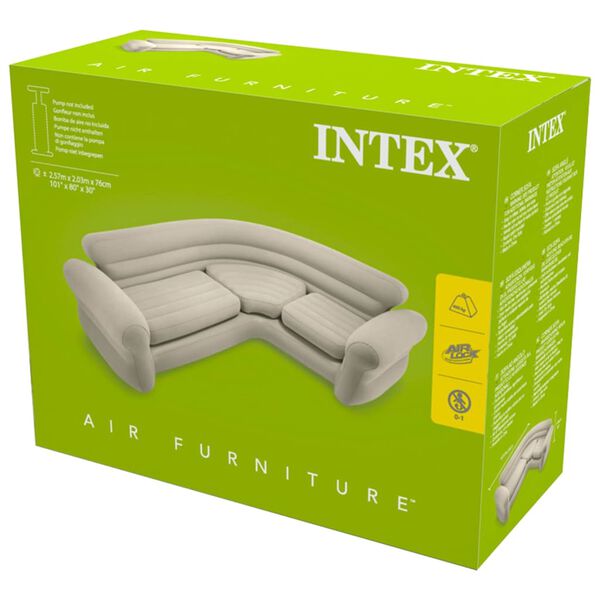 Intex Aufblasbares Ecksofa 257x203x76 cm 68575NP