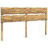 vidaXL Kopfteil mit Live Edge ROSTOCK Wei&szlig; 180 cm Massivholz Akazie