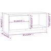 vidaXL TV-Schrank Grau Sonoma 90x35x40 cm Holzwerkstoff