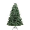 vidaXL K&uuml;nstlicher klappbarer Weihnachtsbaum mit 300 LEDs Gr&uuml;n 270 cm