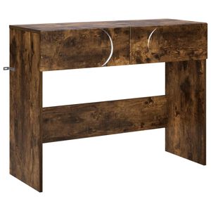vidaXL Konsolentisch Raucheiche 96,5 x 38 x 75 cm Holzwerkstoff