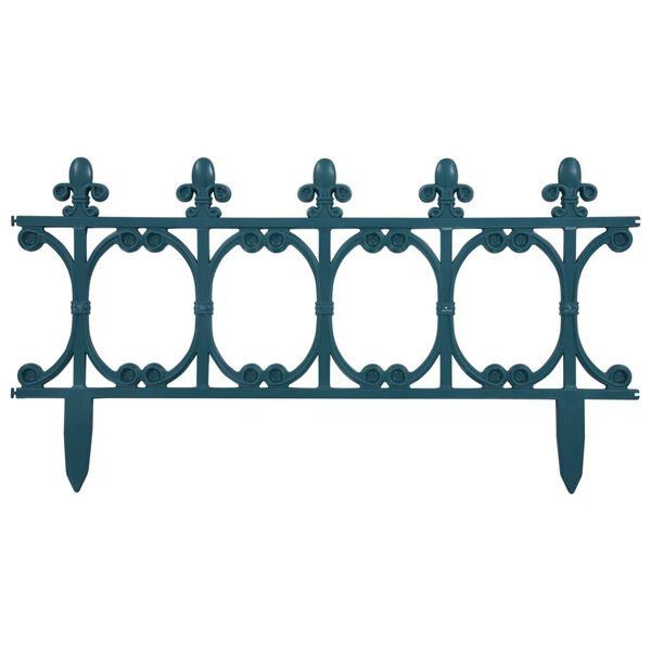 vidaXL Rasenkanten 16 Stk. Gr&uuml;n 10 m PP