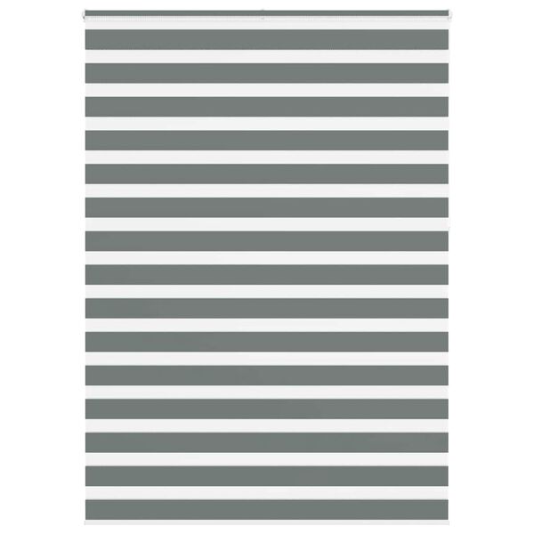 vidaXL Doppelrollo Dunkelgrau 165x230 cm Stoffbreite 160,9 cm Polyester