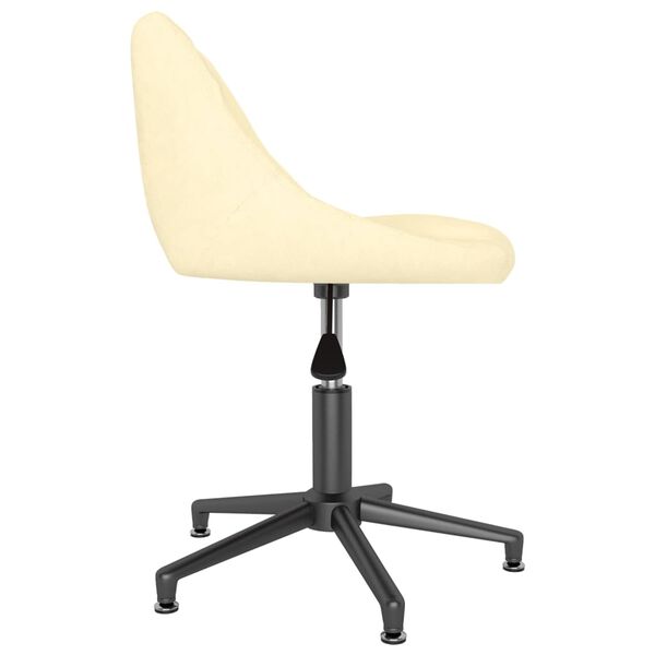 vidaXL Esszimmerst&uuml;hle 4 Stk. Drehbar Creme Samt