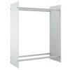 vidaXL Brennholzregal Wei&szlig; 80x35x100 cm Hartglas