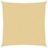vidaXL Sonnensegel Sandfarbe 3x3 m 100% Polyester Oxford