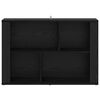 vidaXL Sideboard Schwarz Eichen-Optik 80 x 30 x 53 cm Holzwerkstoff