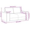 vidaXL 2-Sitzer-Sofa Braun 160x78x84 cm Samt