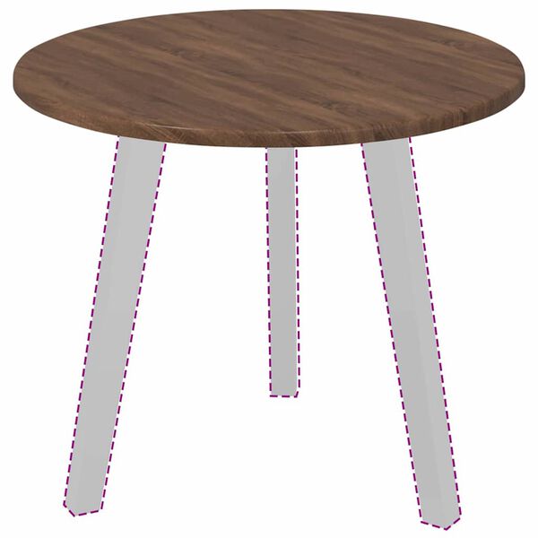 vidaXL Tischplatte Braun Eichen-Optik 50 x 50 x 1,5 cm Holzwerkstoff