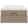 vidaXL Ottoman-Bett mit Matratze Cappuccino-Braun 80x200 cm Kunstleder