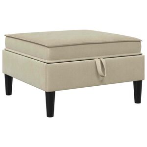 vidaXL Sofa-Hocker mit Stauraum Sand Samt