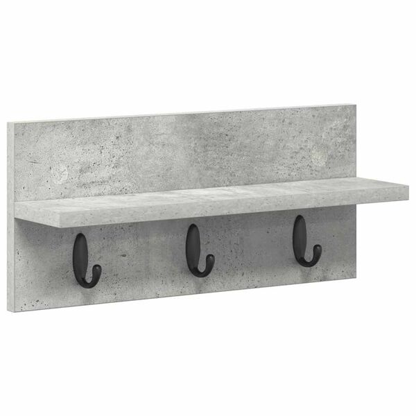 vidaXL Wandmontierter nachttisch Beton Grau 40 x 10,5 x 18 cm