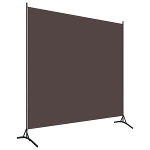 vidaXL Paravent Braun 175x180 cm Stoff