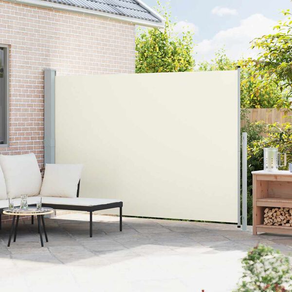 vidaXL Seitenmarkise Ausziehbar 200x300 cm Creme