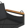 vidaXL H&auml;ngesessel Schwarz 63x62x40 cm Poly Rattan
