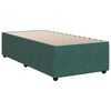 vidaXL Boxspringbett mit Matratze Dunkelgr&uuml;n 90x190 cm Samt