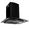 vidaXL Dunstabzugshaube Wandmontage Edelstahl 756 m&sup3;/h 60 cm Schwarz