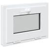 vidaXL Kellerfenster Innenseite Farbe Wei&szlig; RISOR 50 x 40 cm
