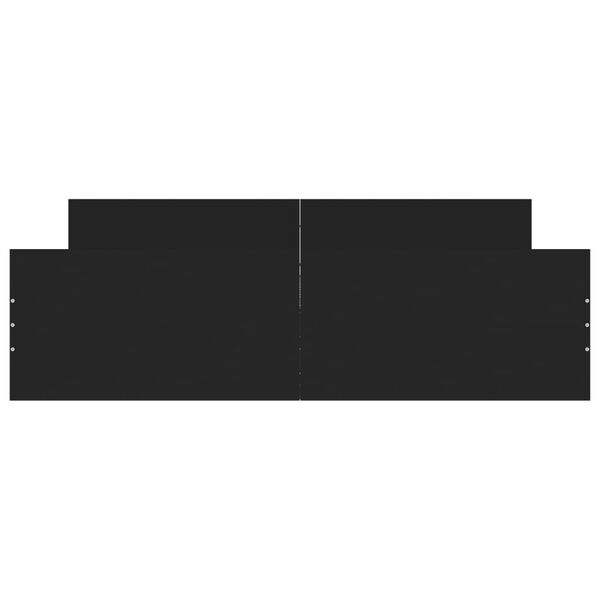 vidaXL Bettgestell mit Kopf- und Fu&szlig;teil Schwarz 160x200 cm