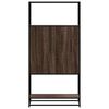 vidaXL Highboard Braun Eichen-Optik 68x35x139 cm Holzwerkstoff Metall