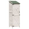 vidaXL Garten Shed Wei&szlig; 59,5 x 56 x 176,5 cm Holzwerkstoff