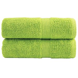 vidaXL Premium Waschhandt&uuml;cher SOLUND 2 St&uuml;ck Apfelgr&uuml;n 30x30 cm 600 g/m&sup2;