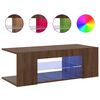 vidaXL TV-Schrank mit LED-Leuchten Braun Eichen-Optik 90x39x30 cm