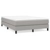 vidaXL Boxspringbettgestell Hellgrau 140x200 cm Stoff