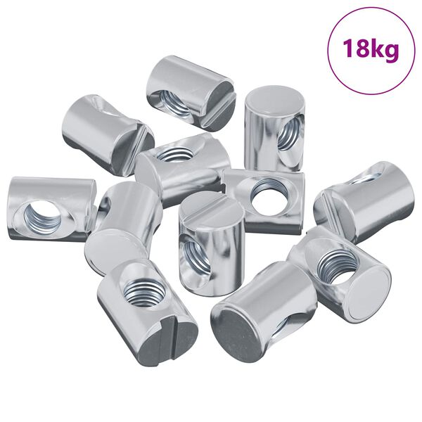 vidaXL Fassmutter 3462 pcs Silber M6 x 13 mm Eisen