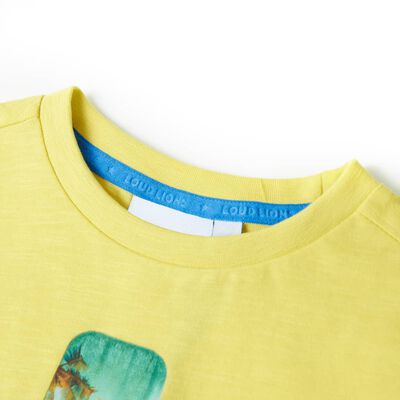 Kinder-T-Shirt Gelb 92