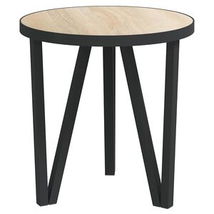 vidaXL Beistelltisch Sonoma-Eiche &Oslash;35 cm MDF