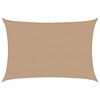 vidaXL Sonnensegel 160 g/m&sup2; Taupe 5x6 m HDPE