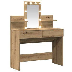 vidaXL Schminktisch Artisan-Eiche 100 x 40 x 130 cm Holzwerkstoff