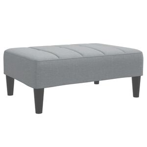 vidaXL Fu&szlig;hocker Hellgrau 77x55x31 cm Stoff